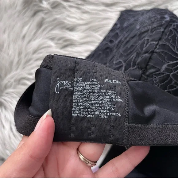 JMS Black Floral Bra 44DD NWT - Picture 4 of 4